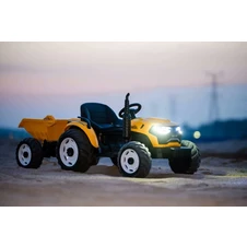 Детский электромобиль трактор M 6260 EBLR-6 (24V) с прицепом, пульт управления, желтый фото 33