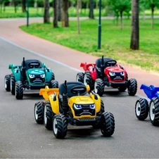 Детский электромобиль трактор M 6260 EBLR-6 (24V) с прицепом, пульт управления, желтый фото 44