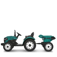 Детский электромобиль трактор M 6260 EBLR-5 (24V) с прицепом, пульт управления, зеленый фото 13