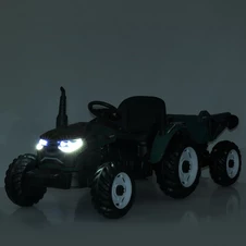 Детский электромобиль трактор M 6260 EBLR-5 (24V) с прицепом, пульт управления, зеленый фото 16