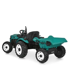 Детский электромобиль трактор M 6260 EBLR-5 (24V) с прицепом, пульт управления, зеленый фото 99