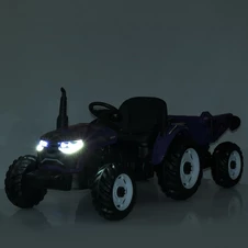 Детский электромобиль трактор M 6260 EBLR-4 (24V) с прицепом, пульт управления, синий фото 16