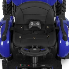 Детский электромобиль трактор M 6260 EBLR-4 (24V) с прицепом, пульт управления, синий фото 57