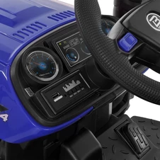 Детский электромобиль трактор M 6260 EBLR-4 (24V) с прицепом, пульт управления, синий фото 14