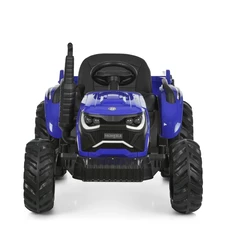 Детский электромобиль трактор M 6260 EBLR-4 (24V) с прицепом, пульт управления, синий фото 88