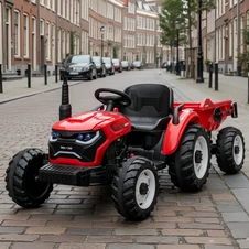 Детский электромобиль трактор M 6260 EBLR-3 (24V) с прицепом, пульт управления, красный купить