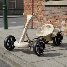 Детский электрокарт M 6072 EBR-13 с пультом управления, бежевый