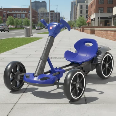 Детский электрокарт M 6072 EBR-4 с пультом управления, синий