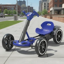 Детский электрокарт M 6072 EBR-4 с пультом управления, синий