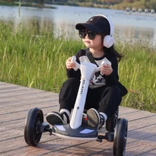 Детский электрокарт M 6072 EBR-4 с пультом управления, синий фото 44