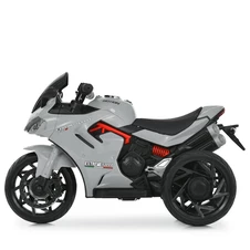 Детский мотоцикл M 6266 EL-11 серый, мягкое сиденье, EVA колеса фото 44