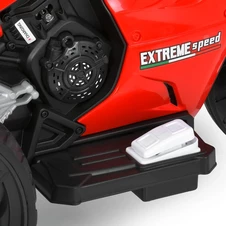 Детский мотоцикл M 6266 EL-3 красный, мягкое сиденье, EVA колеса фото 13