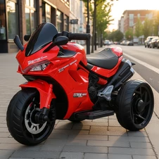 Детский мотоцикл M 6266 EL-3 красный, мягкое сиденье, EVA колеса купить