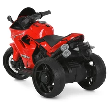 Детский мотоцикл M 6266 EL-3 красный, мягкое сиденье, EVA колеса фото 33