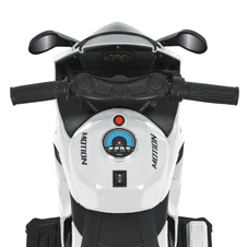 Детский мотоцикл M 6266 EL-1 белый, мягкое сиденье, EVA колеса фото 88