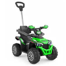 Детская каталка - квадроцикл M 6275 EBLR-8 электромобиль, с ручкой, розовая фото 11