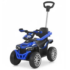 Детская каталка - квадроцикл M 6275 EBLR-8 электромобиль, с ручкой, розовая фото 33