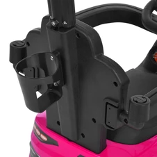 Каталка - толокар M 6255 EL-8 Mercedes с ручкой, мягкое сиденье, розовая фото 55