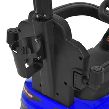 Каталка - толокар M 6255 EL-4 Mercedes с ручкой, мягкое сиденье, синяя фото 55