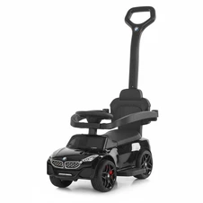 Каталка - толокар M 6253 EL-8 с родительской ручкой, BMW, розовая фото 11