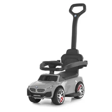 Детская каталка - толокар M 6253 EL-2 черная, BMW, родительская ручка фото 33