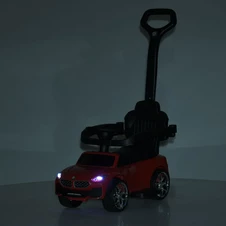 Детская каталка - толокар M 6253 EL-1 белая, BMW, родительская ручка фото 44