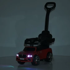 Детская каталка - толокар M 6252 EL-4 синяя, Bentley, родительская ручка фото 44