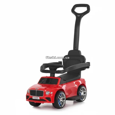 Детская каталка - толокар M 6252 EL-3 красная, Bentley, родительская ручка