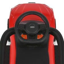 Детская каталка - толокар M 6254 EL-3 Audi, родительская ручка, красная фото 55