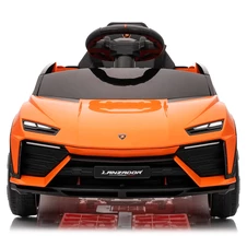 Детская машина на аккумуляторе M 6293 EBLR-7 оранжевая, Lamborghini, 4 мотора фото 11