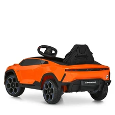 Детская машина на аккумуляторе M 6293 EBLR-7 оранжевая, Lamborghini, 4 мотора фото 88