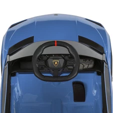 Детская машина M 6293 EBLR-4 синяя, Lamborghini, кожаное сиденье фото 32