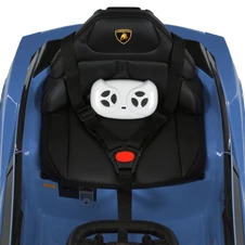 Детская машина M 6293 EBLR-4 синяя, Lamborghini, кожаное сиденье фото 14