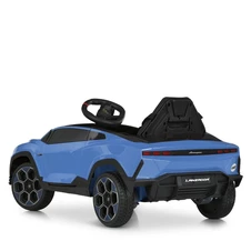 Детская машина M 6293 EBLR-4 синяя, Lamborghini, кожаное сиденье фото 99