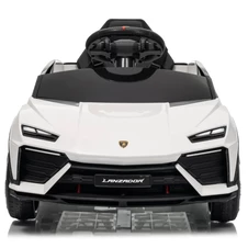 Детская машина M 6293 EBLR-1 белая, Lamborghini, кожаное сиденье фото 11