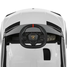 Детская машина M 6293 EBLR-1 белая, Lamborghini, кожаное сиденье фото 57