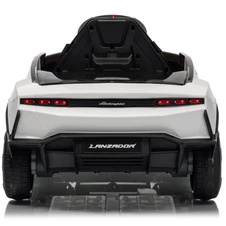 Детская машина M 6293 EBLR-1 белая, Lamborghini, кожаное сиденье фото 77