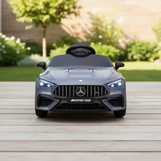 Детская машина M 6292 EBLR-11 серая, Mercedes, мягкое сиденье фото 33