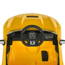 Детская машина M 6292 EBLR-6 желтая, Mercedes, мягкое сиденье фото 32