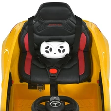 Детская машина M 6292 EBLR-6 желтая, Mercedes, мягкое сиденье фото 14