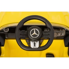 Детская машина M 6292 EBLR-6 желтая, Mercedes, мягкое сиденье фото 99