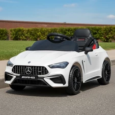 Детская электромашина M 6292 EBLR-1 белая, Mercedes, кожаное сиденье купить