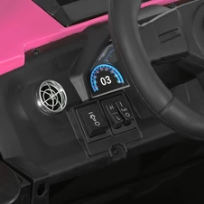 Двухместный детский багги M 6291 EBLR-8 (24V), 4 мотора, розовый фото 16