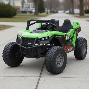Двухместный детский багги M 6291 EBLR-5 (24V), 4 мотора, зеленый