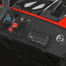 Двухместный электромобиль багги M 6291 EBLR-3 (24V) красный, 2 аккумулятора фото 32