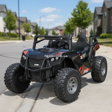 Двухместный детский электромобиль M 6291 EBLR-2 (24V) багги, 2 аккумулятора, черный