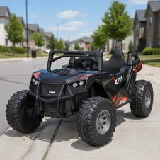 Двухместный детский электромобиль M 6291 EBLR-2 (24V) багги, 2 аккумулятора, черный