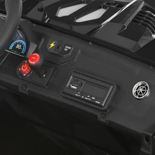 Двухместный детский электромобиль M 6291 EBLR-2 (24V) багги, 2 аккумулятора, черный фото 13