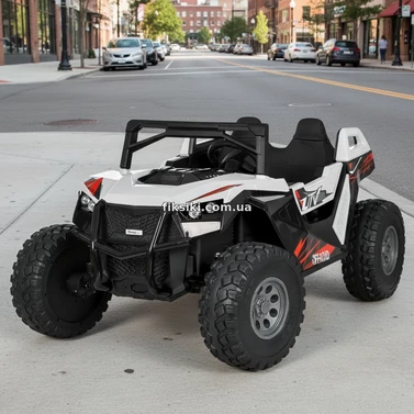 Двухместный детский электромобиль M 6291 EBLR-1 (24V) багги, 2 аккумулятора, белый