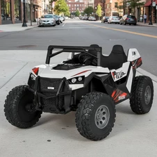 Двухместный детский электромобиль M 6291 EBLR-1 (24V) багги, 2 аккумулятора, белый